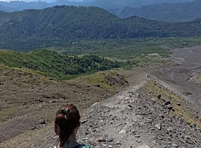 Trekking refugios del Volcán Lanín. Cara Norte.